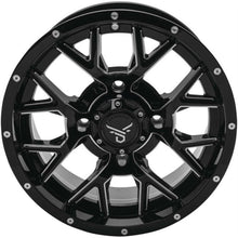 QuadBoss Barbwire Wheel 14x7, 4/110, 5+2, Black/Milled RT-GW081147110MBIB_980729