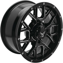 QuadBoss Barbwire Wheel 14x7, 4/110, 5+2, Black/Milled RT-GW081147110MBIB_980730