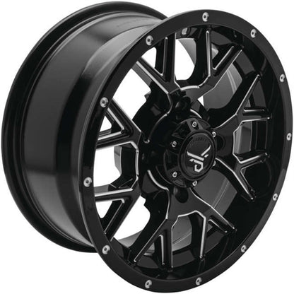QuadBoss Barbwire Wheel 14x7, 4/110, 5+2, Black/Milled RT-GW081147110MBIB_980730