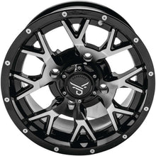 QuadBoss Barbwire Wheel 14x7, 4/137, 5+2, Black/Machined RT-GW081147137MBB_984734