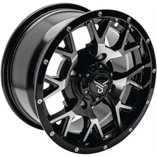 QuadBoss Barbwire Wheel 14x7, 4/137, 5+2, Black/Machined RT-GW081147137MBB_984735