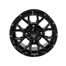 QuadBoss Barbwire Wheel 14x7, 4/137, 5+2, Black/Milled RT-GW081147137BMIB_899265