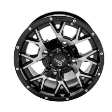 QuadBoss Barbwire Wheel 15x7, 4/137, 5+2, Black/Machined RT-GW081157137MBB_899267