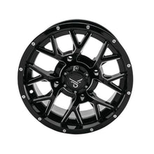 QuadBoss Barbwire Wheel 15x7, 4/137, 5+2, Black/Milled RT-GW081157137MBIB_899268