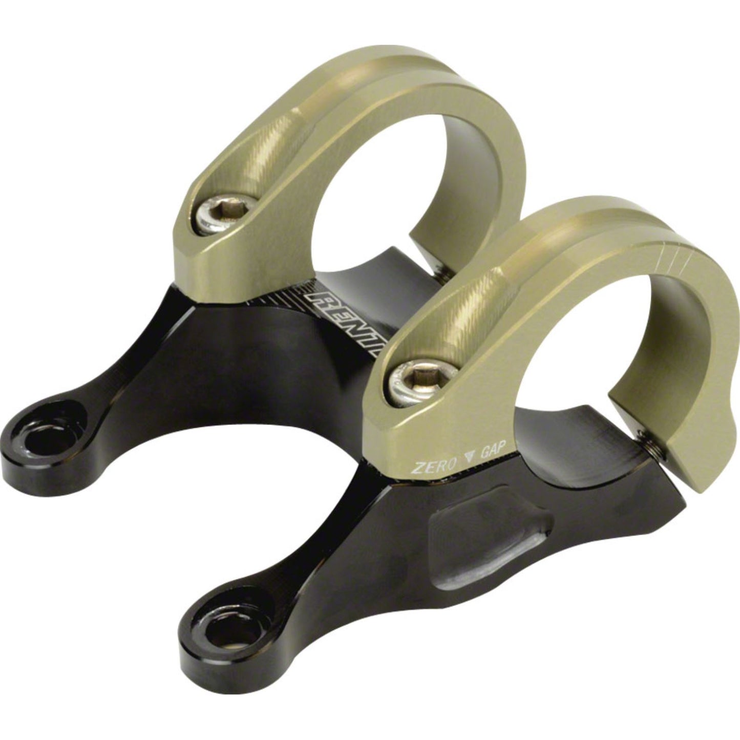 Renthal Integra 35 Stem Clamp: 35mm L: 45mm - Black/Gold STM113-BKAG_1208817