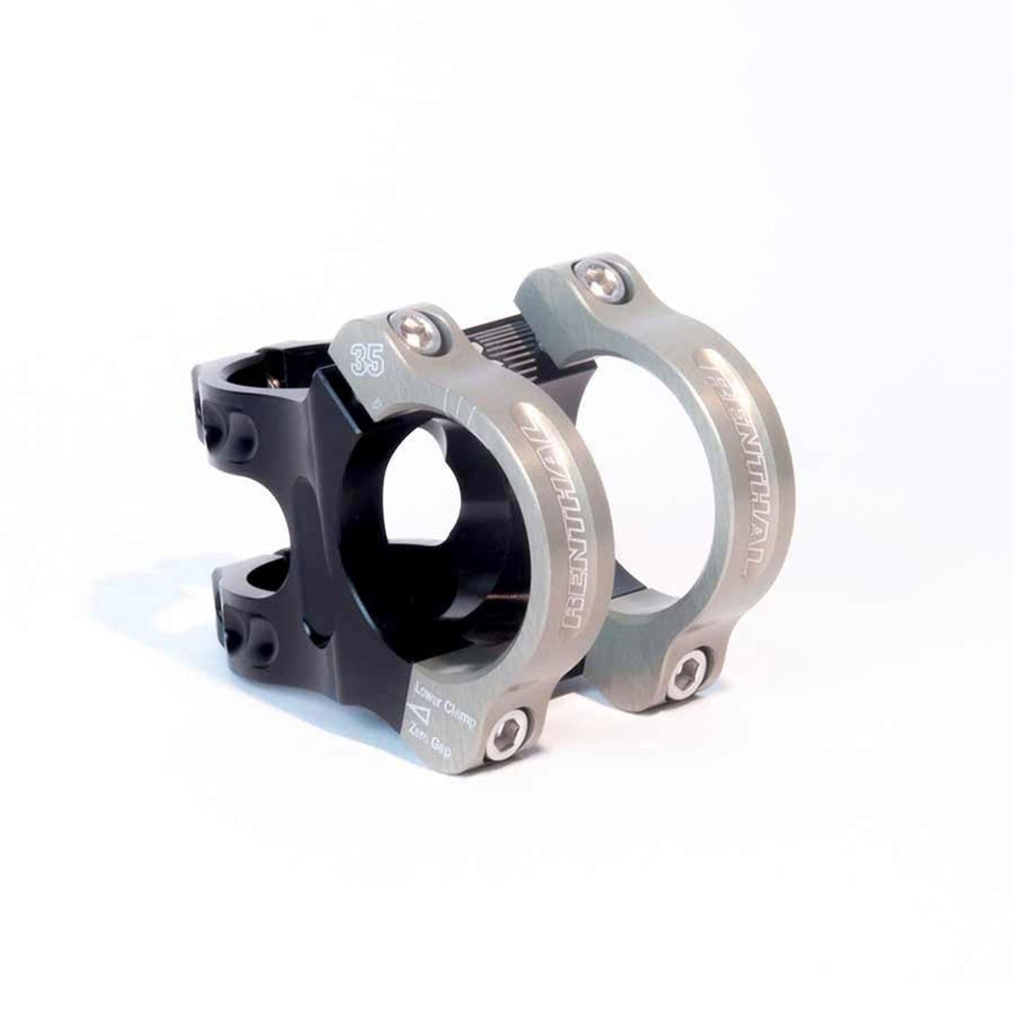 Renthal Apex 35 Stem Clamp: 35mm L: 40mm - Black/Gold [MPN: STM118-BKAG]_1110442