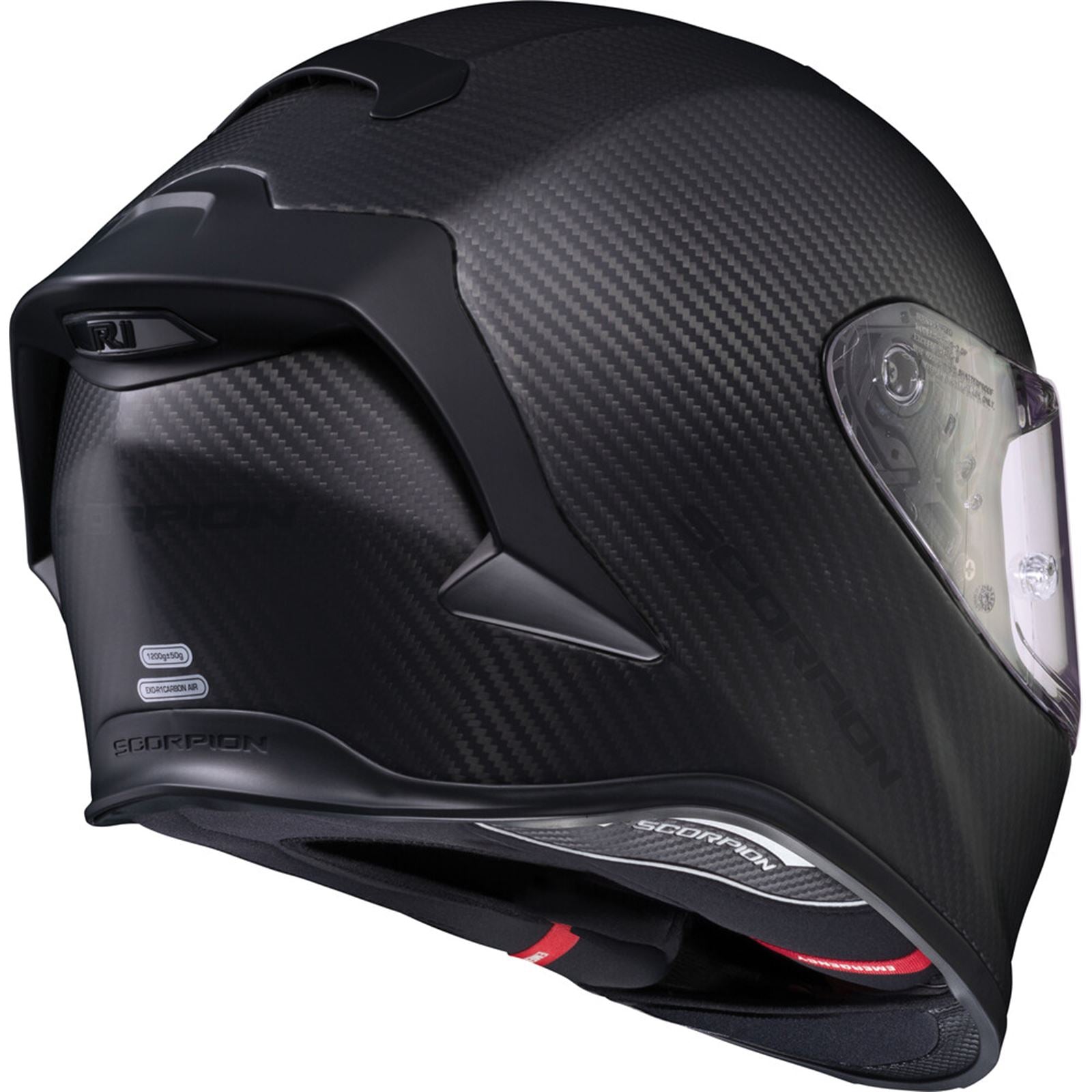 ScorpionEXO EXO-R1 Air Full-Face Helmet Carbon Matte Black - Small R1C-0103_730764