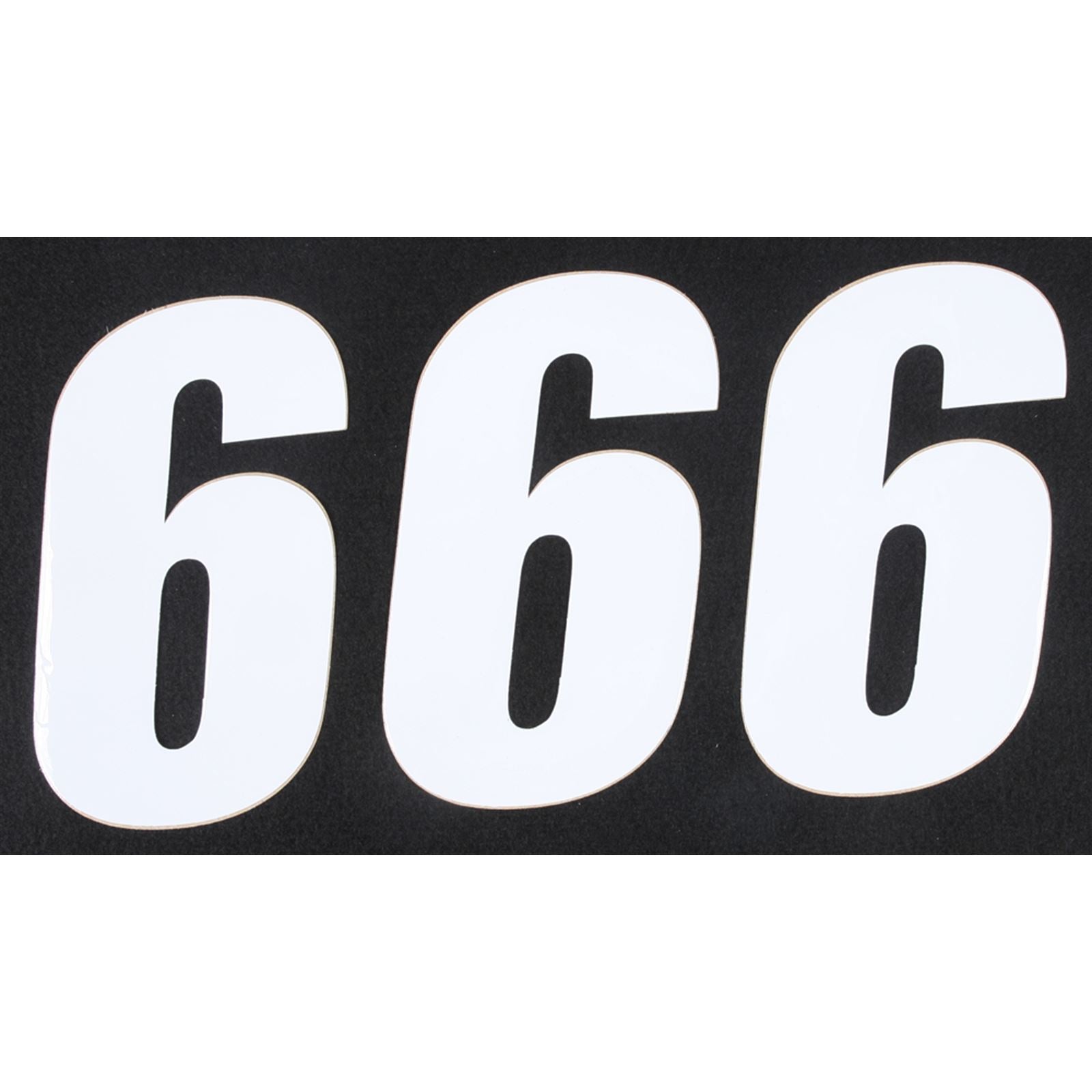 D'Cor Number 6 White 6" - 3/Pack [MPN: 45-16-6]_194264