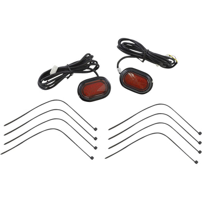 Custom Dynamics Antenna Grommet Light - Red Lens - Black CD-PLUG-RB_1052895