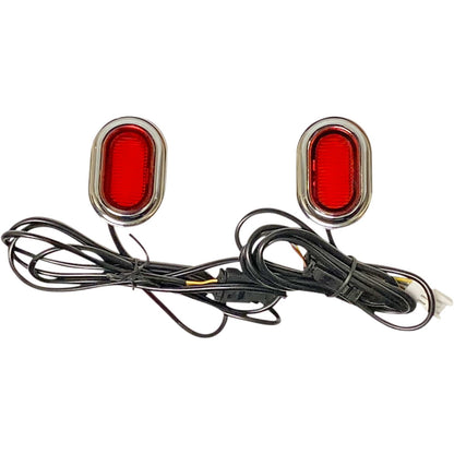 Custom Dynamics Antenna Grommet Light - Red Lens - Chrome CD-PLUG-RC_1052894