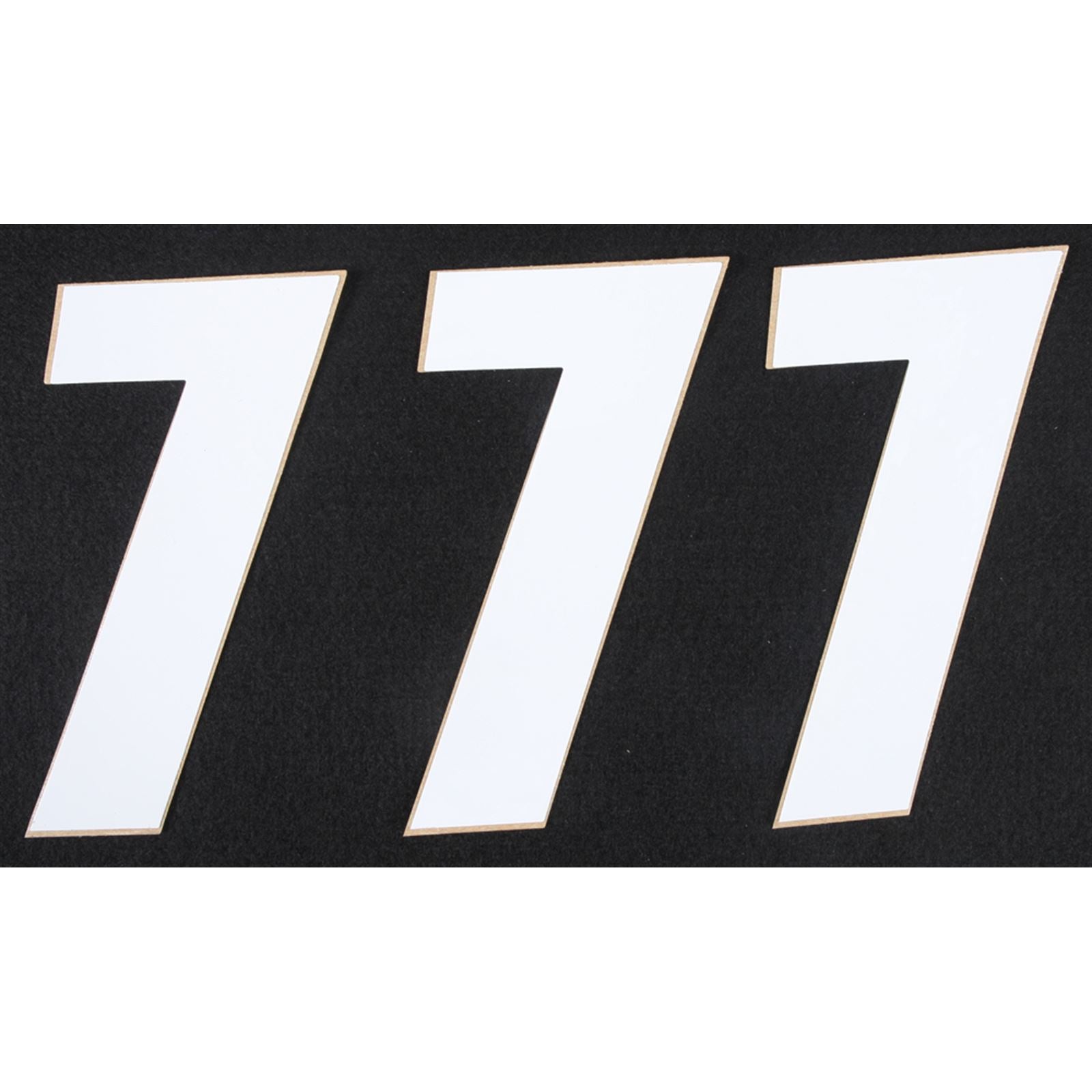 D'Cor Number 7 White 6" - 3/Pack [MPN: 45-16-7]_194265