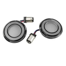 Kuryakyn Tracer LED Turn Signal Inserts 1157 White/Amber LED, Smoke Lens, Front 2902_707087