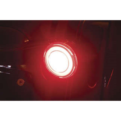 Kuryakyn Tracer LED Turn Signal Inserts 1157 Red/Red LED, Smoke Lens, Rear 2905_985073