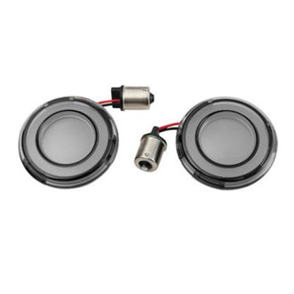 Kuryakyn Tracer LED Turn Signal Inserts 1156 Red LED, Smoke Lens, Rear 2907_707091