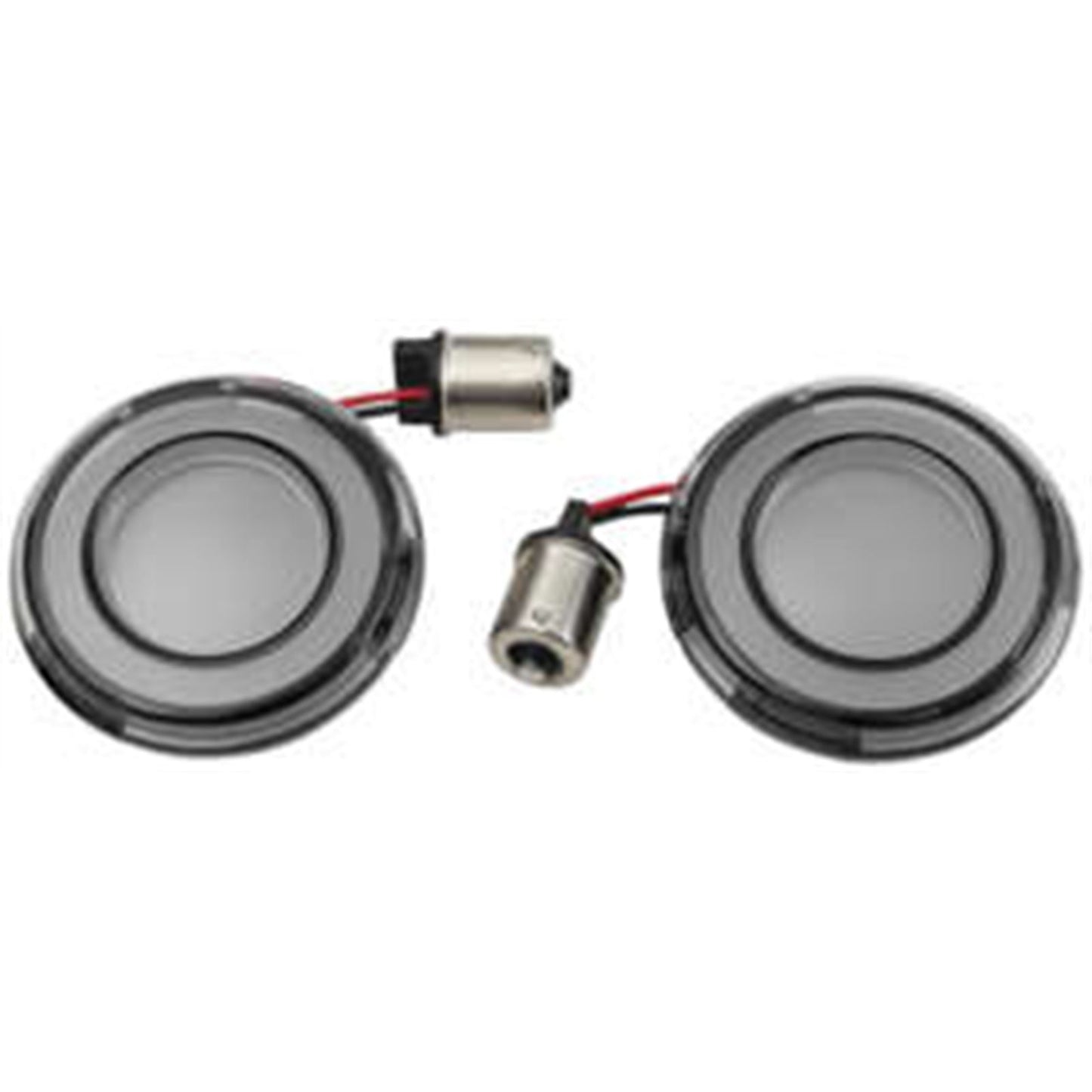 Kuryakyn Tracer LED Turn Signal Inserts 1156 Red LED, Smoke Lens, Rear 2907_991749