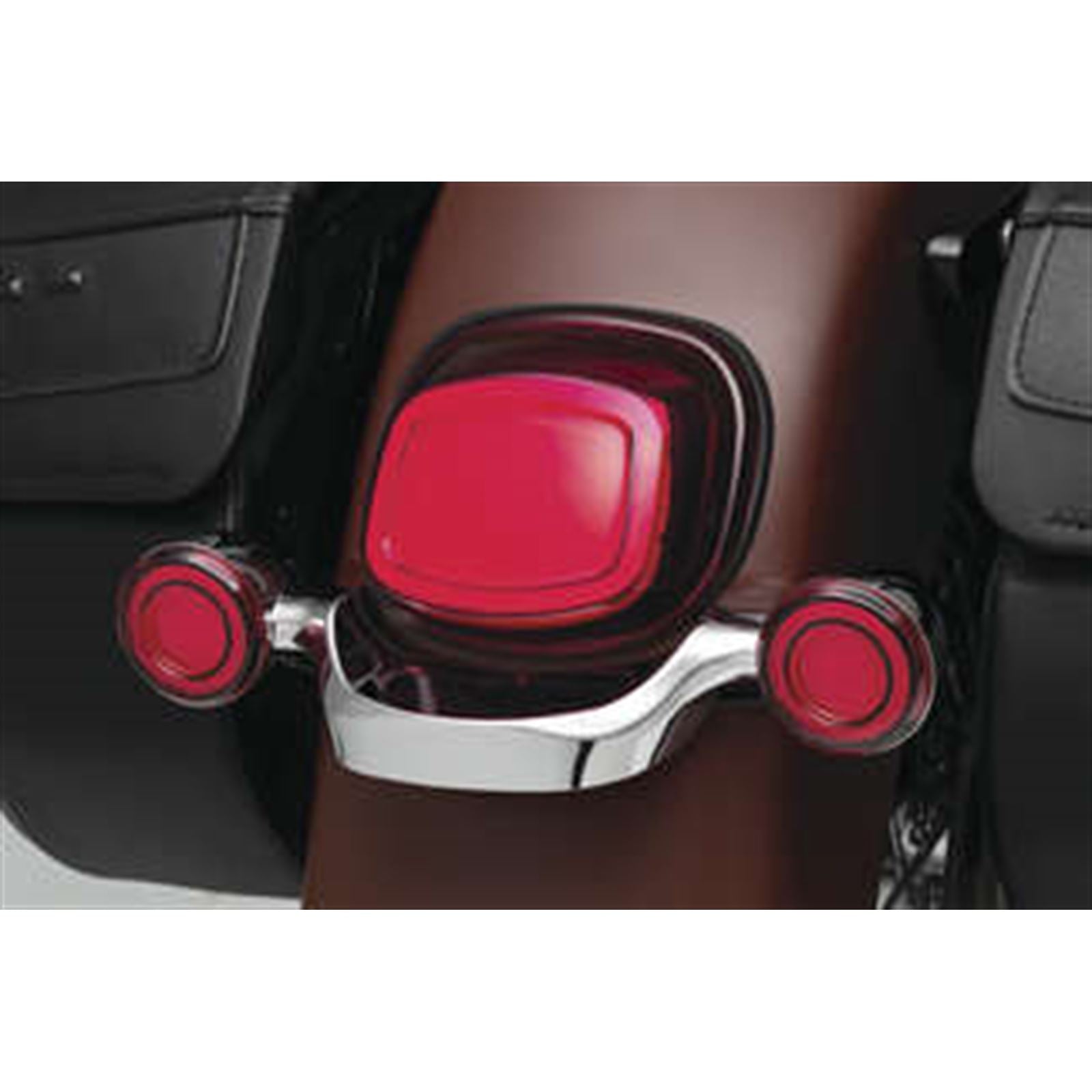 Kuryakyn Tracer LED Turn Signal Inserts 1156 Red LED, Red Lens, Rear 2908_981481