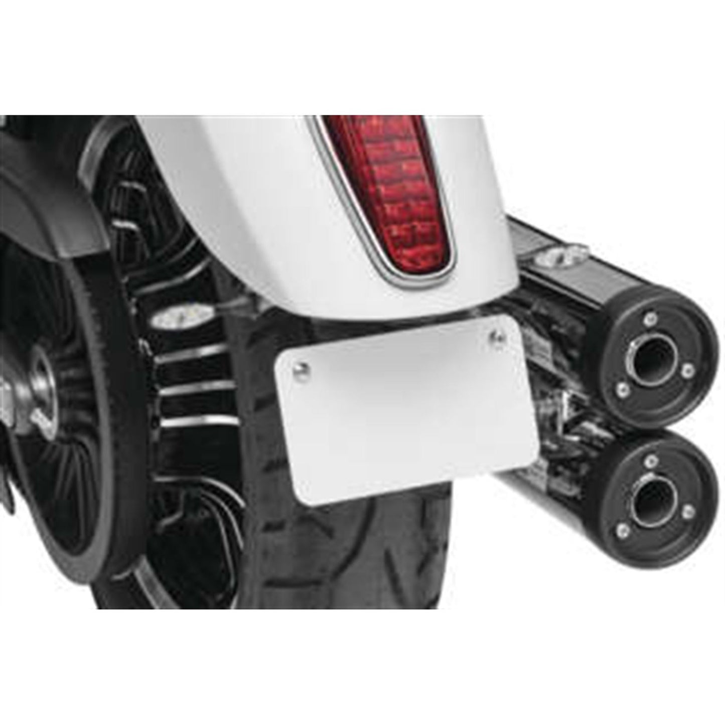Kuryakyn Custom Rear Turn Signal and License Plate Mount for Scout Black 3140_991283