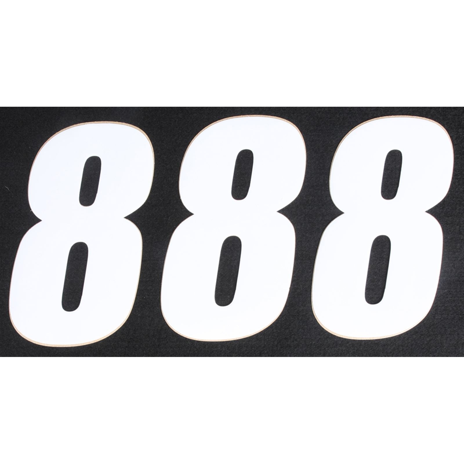 D'Cor Number 8 White 6" - 3/Pack [MPN: 45-16-8]_194266