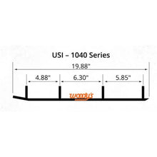 Woodys 6'' x 60° Turning 1-1/2'' End Pad with Hard Weld for USI 4-Bolt TSI4-1040-1_1090351