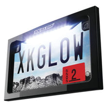 XKGlow LED License Plate Frame with White LED - Black XK034019-B_673324
