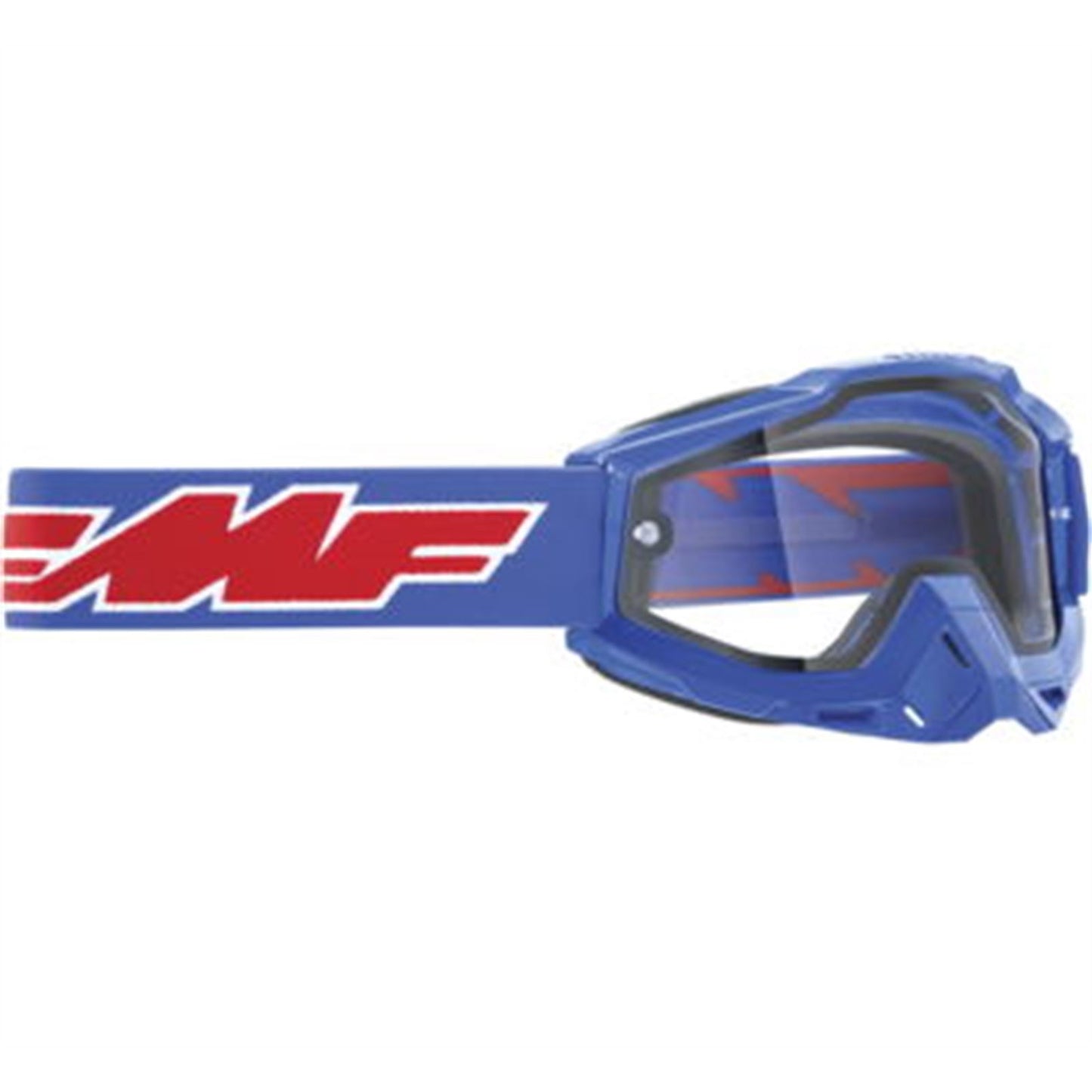 FMF Racing PowerBomb Enduro Goggles - Rocket Blue with Clear Lens [MPN: F-50202-501-02]_680558