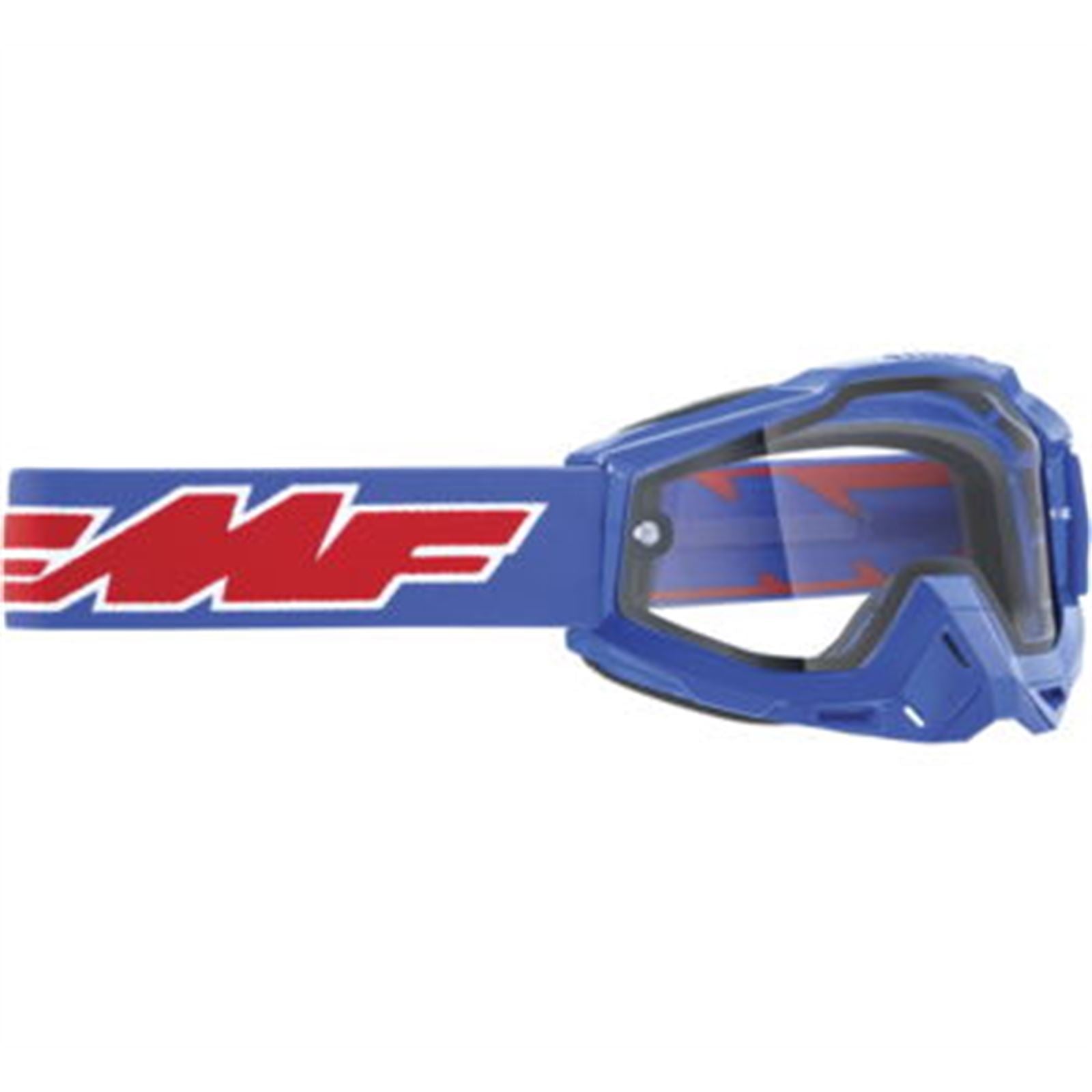 FMF Racing PowerBomb Enduro Goggles - Rocket Blue with Clear Lens [MPN: F-50202-501-02]_680558