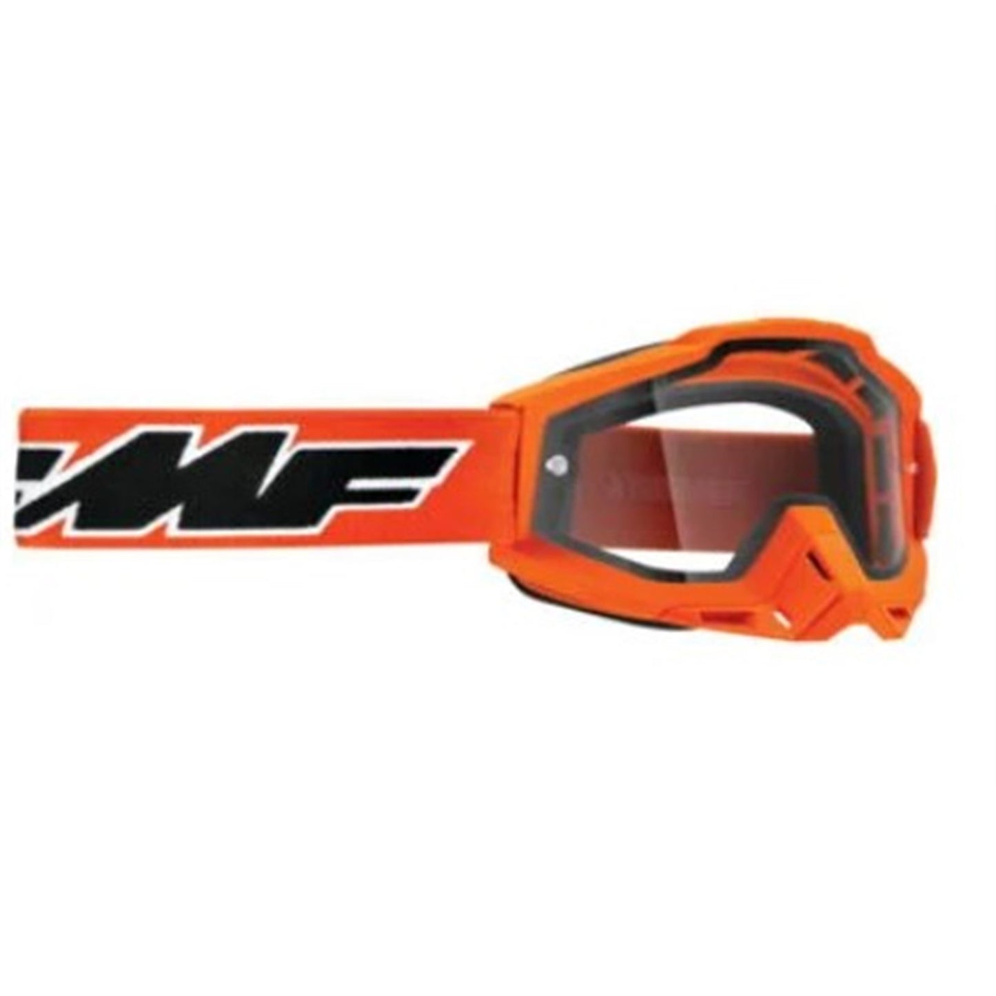 FMF Racing PowerBomb Enduro Goggles - Rocket Orange with Clear Lens [MPN: F-50202-501-05]_680559