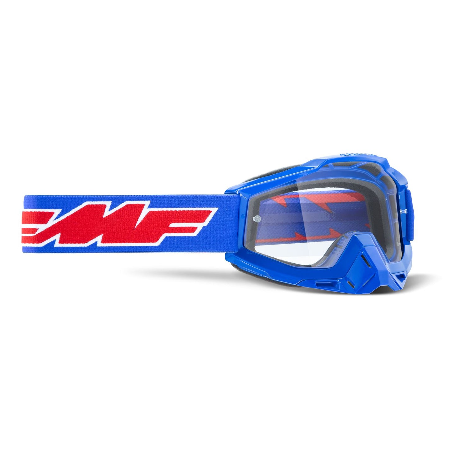 FMF Racing Powerbomb OTG Goggles - Rocket Blue - Clear Lens F-50204-101-02_1008969