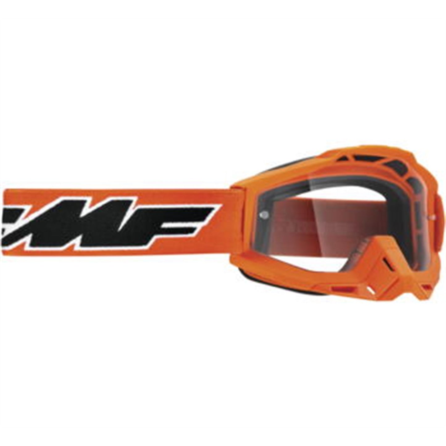 FMF Racing PowerBomb OTG Goggles - Rocket Orange with Clear Lens [MPN: F-50204-101-05]_680560