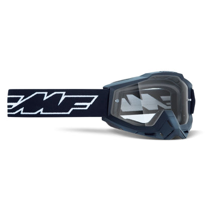 FMF Racing Powerbomb Youth Goggles - Rocket Black - Clear Lens [MPN: F-50300-101-01]_1008900
