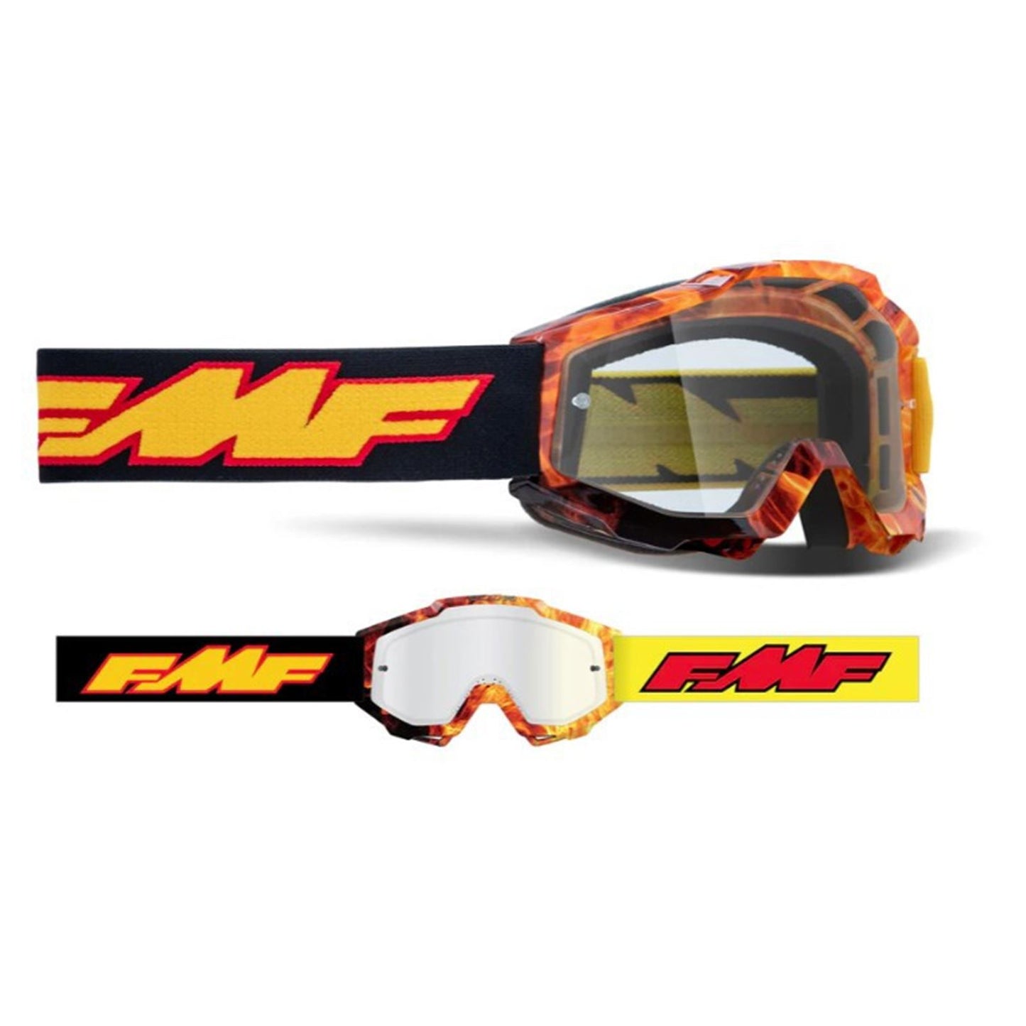 FMF Racing Powerbomb Youth Goggles - Spark - Clear Lens [MPN: F-50300-101-06]_1830830