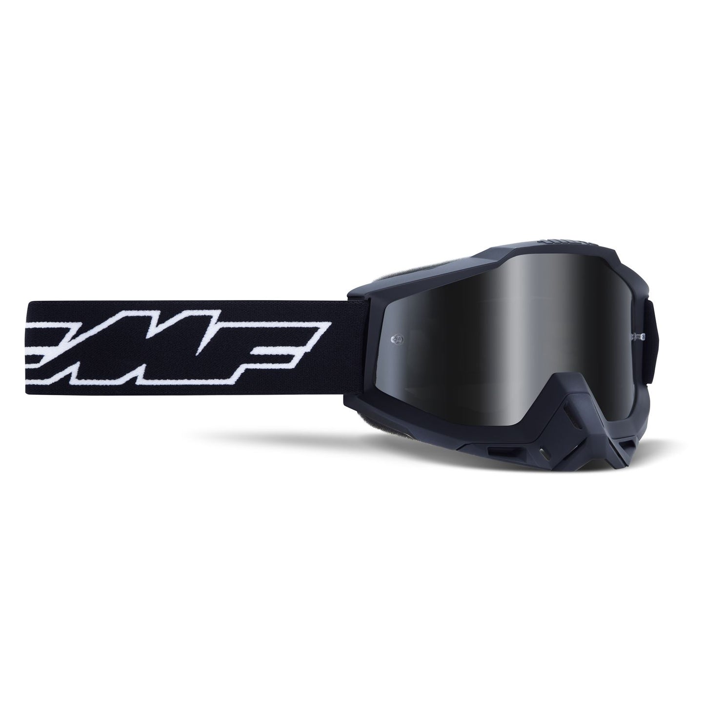 FMF Racing Powerbomb Youth Goggles - Rocket Black - Silver Mirror Lens [MPN: F-50300-252-01]_1008902