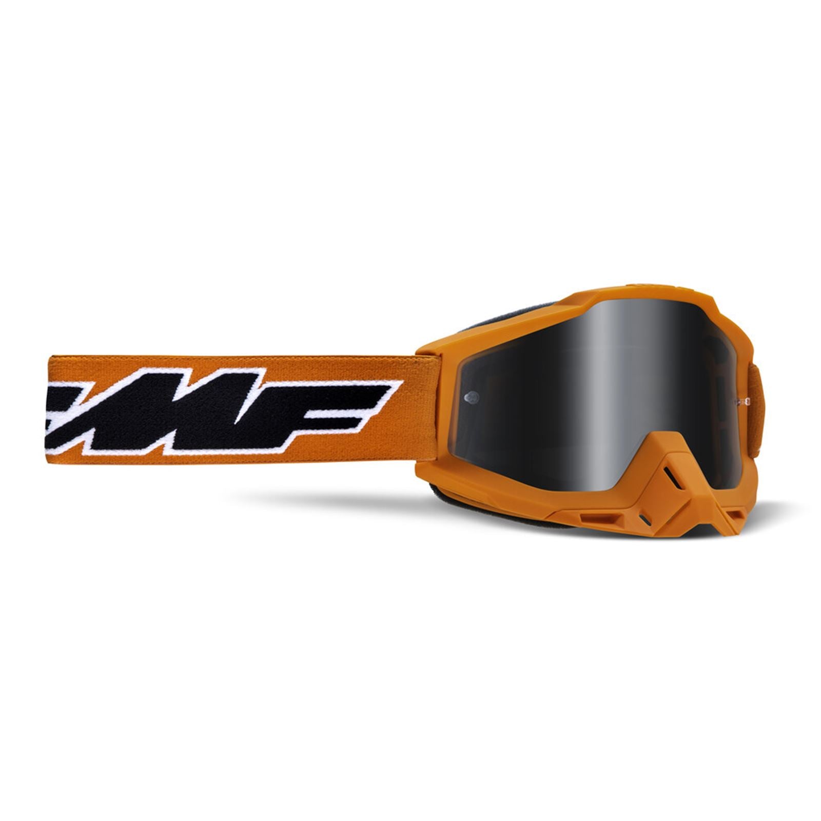 FMF Racing Powerbomb Youth Goggles - Rocket Orange - Silver Mirror Lens [MPN: F-50300-252-05]_672539