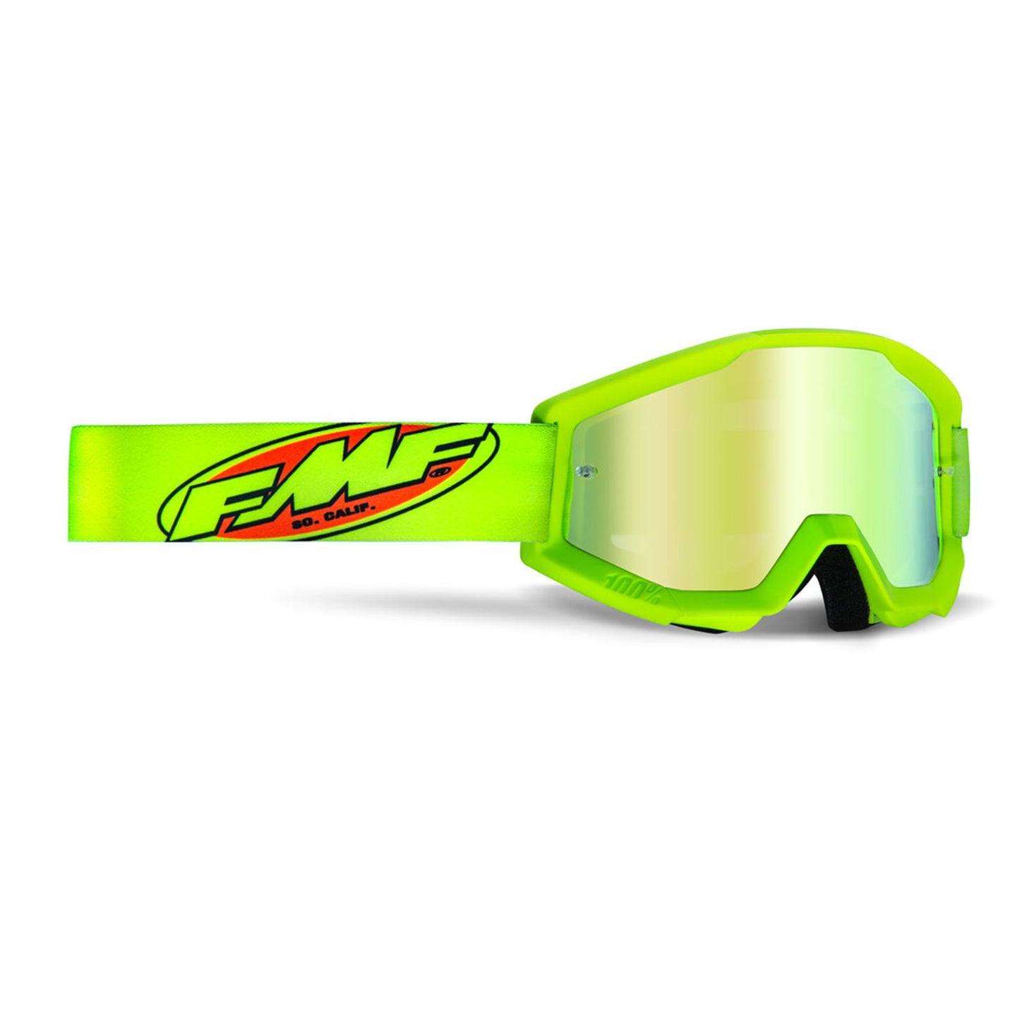 FMF Racing Powercore Goggles - Core Yellow -low - Gold Mirror Lens [MPN: F-50400-259-04]_672554
