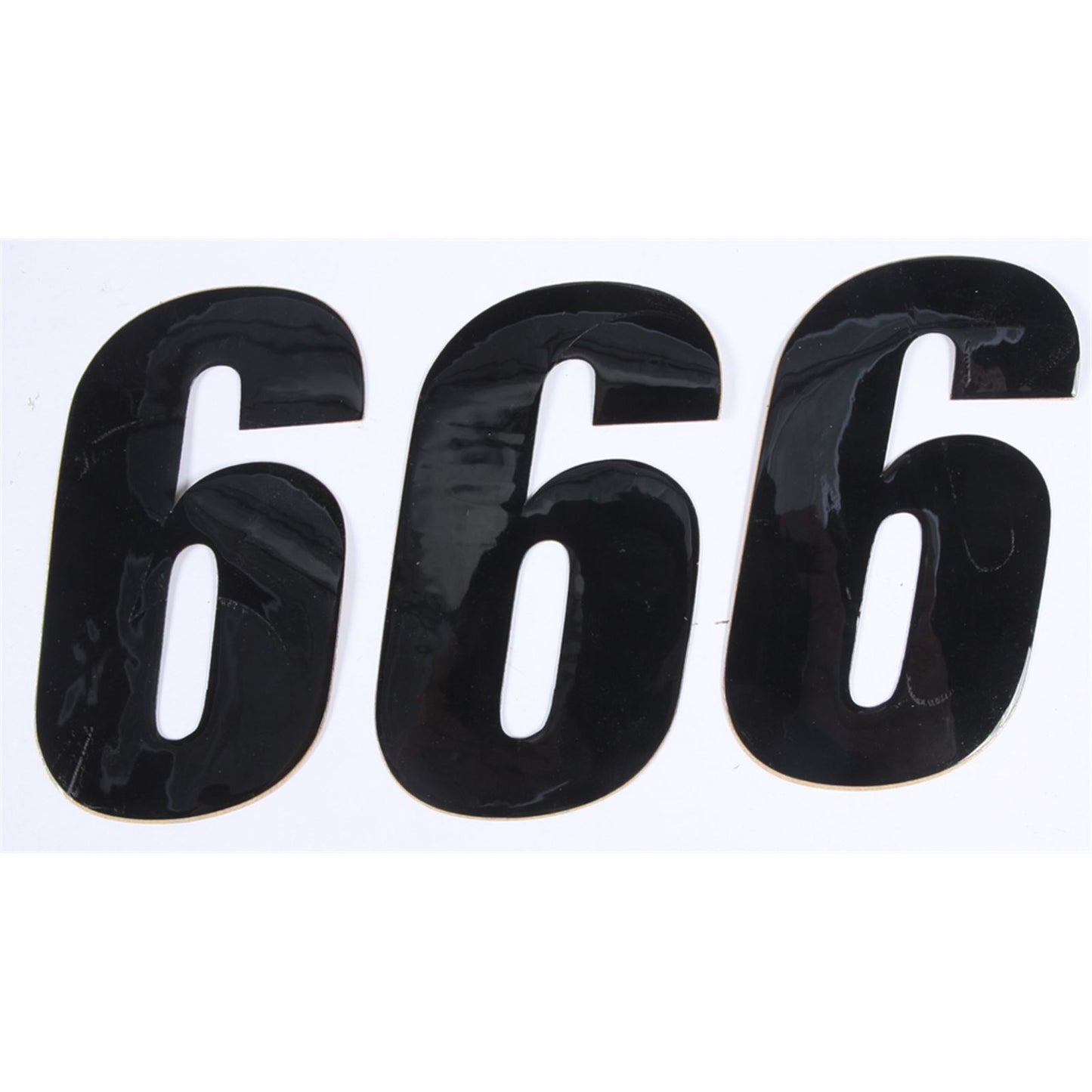 D'Cor Number 6 Black 4" - 3/Pack [MPN: 45-24-6]_194275