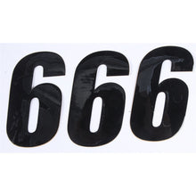 D'Cor Number 6 Black 4" - 3/Pack [MPN: 45-24-6]_194275