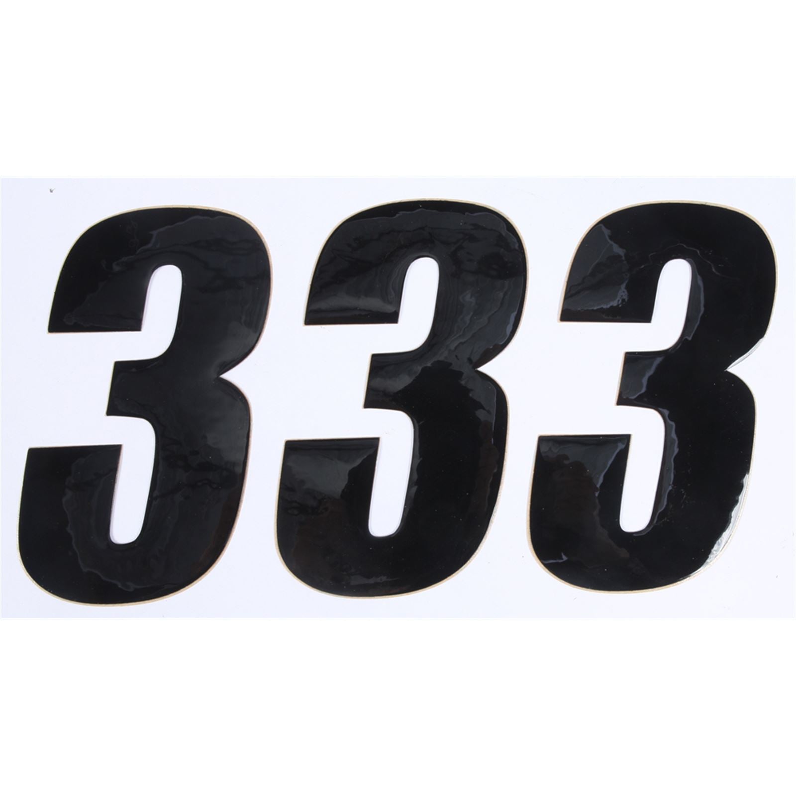 D'Cor Number 3 Black 6" - 3/Pack [MPN: 45-26-3]_194283
