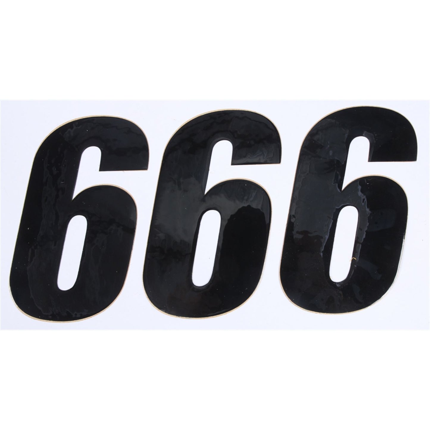 D'Cor Number 6 Black 6" - 3/Pack [MPN: 45-26-6]_194286