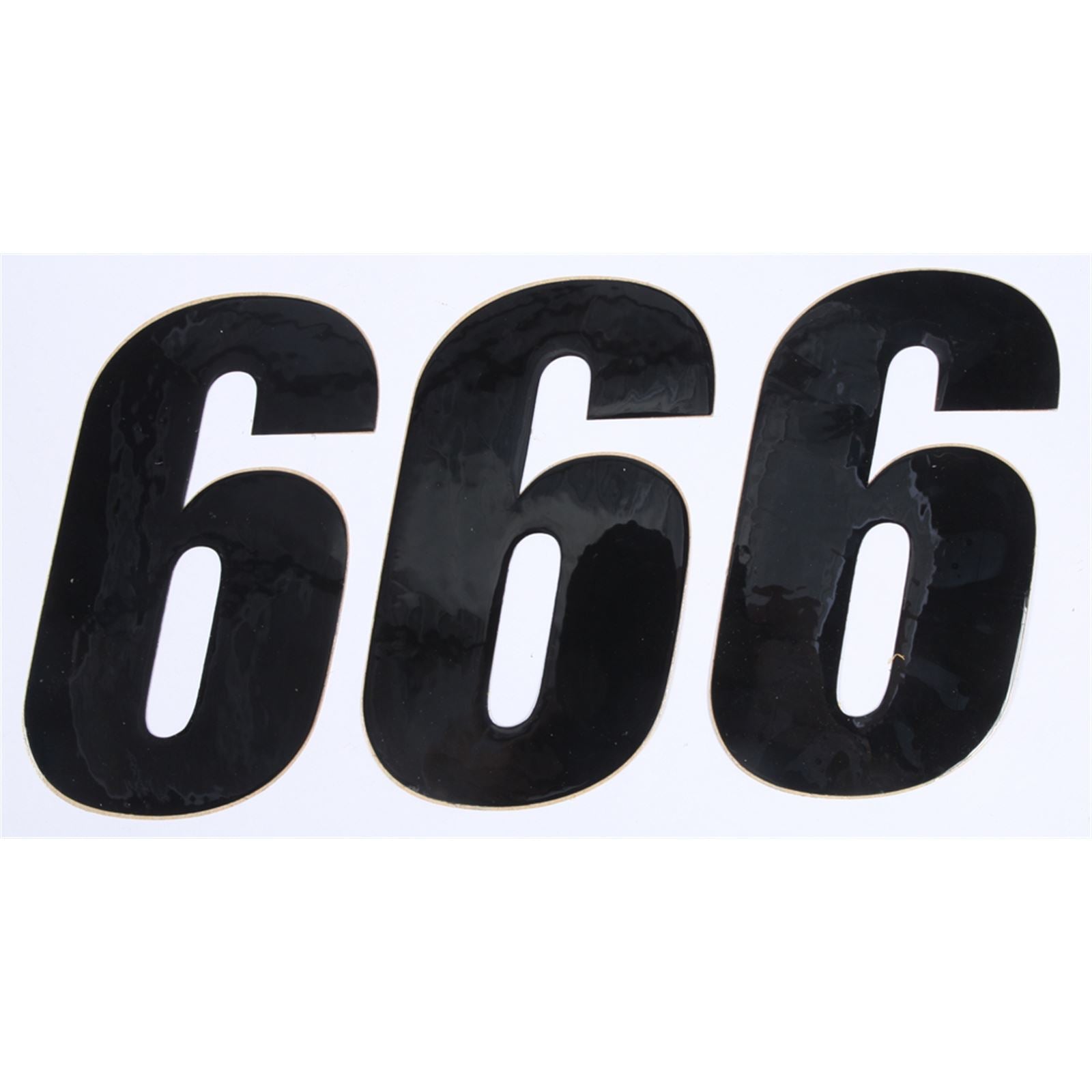 D'Cor Number 6 Black 6" - 3/Pack [MPN: 45-26-6]_194286