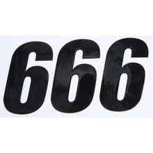 D'Cor Number 6 Black 6" - 3/Pack [MPN: 45-26-6]_194286