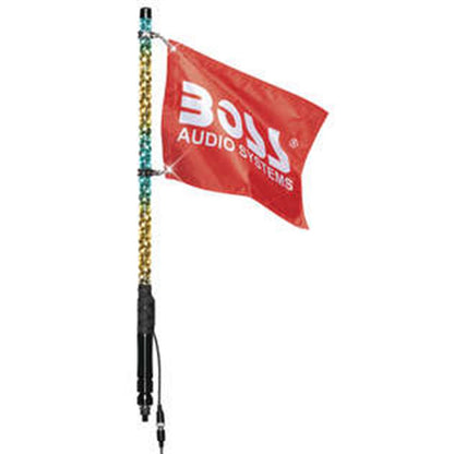 Boss Audio App-Controlled 360 RGB LED Chasing Whip - 2' with Flag XP2_981801