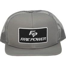 Fire Power Flat Bill Patch Hat - Grey 99-8106_1090392