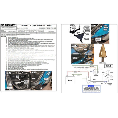 Show Chrome Focus 3-1/2" Driving Light Kit for Can-Am - Black 41-208BK_1172274