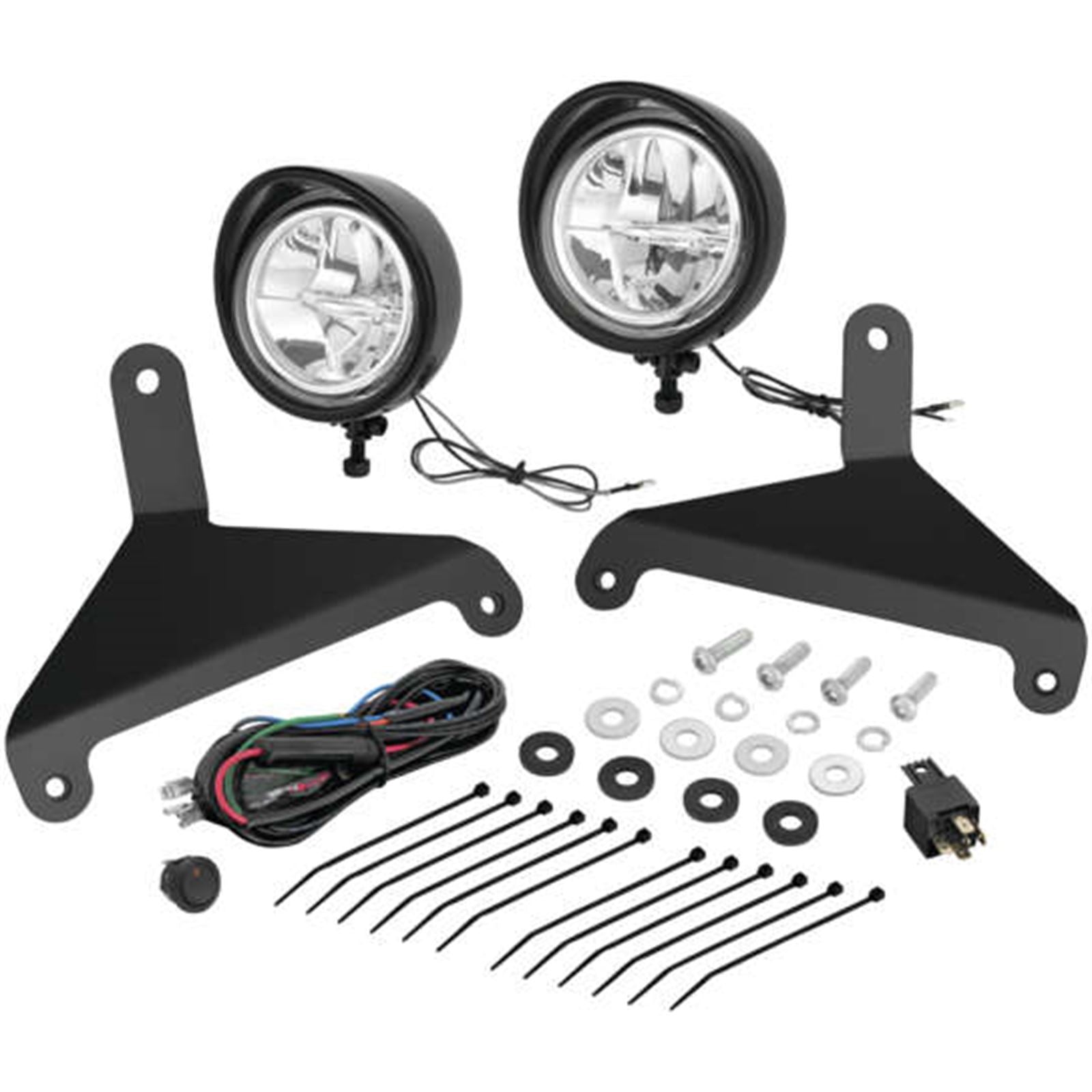 Show Chrome Focus 3-1/2" Driving Light Kit for Can-Am - Black 41-208BK_984897