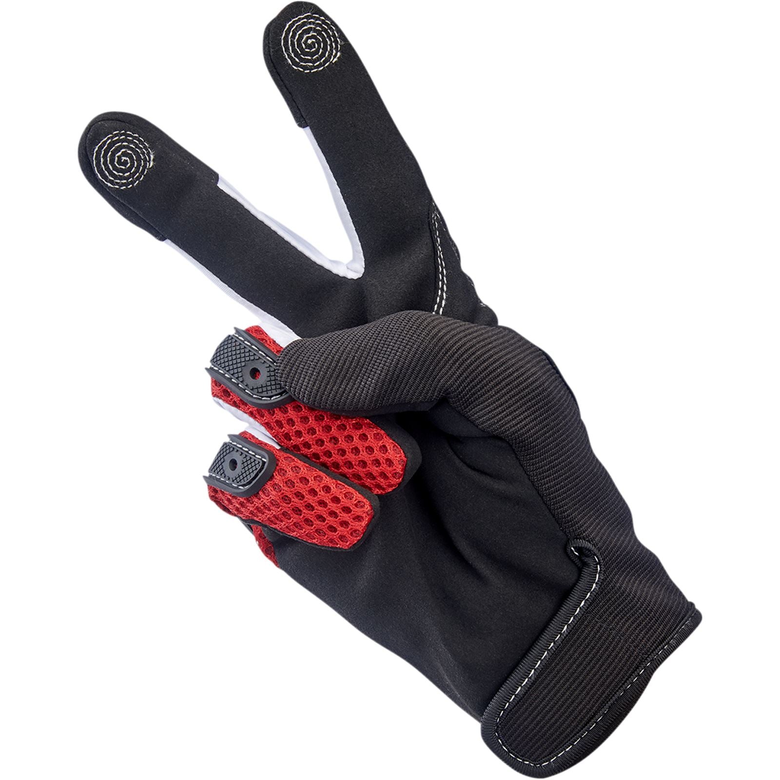 Biltwell Inc. Anza Gloves - Red/Black - Medium 1507-0801-003_1053405