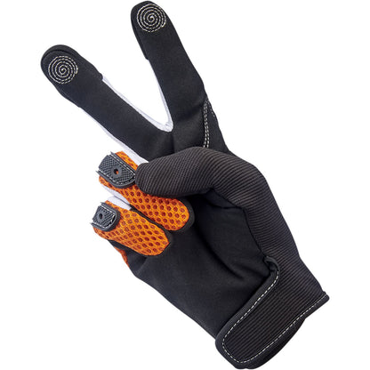 Biltwell Inc. Anza Gloves - Orange/Black - Medium 1507-0601-003_1053451