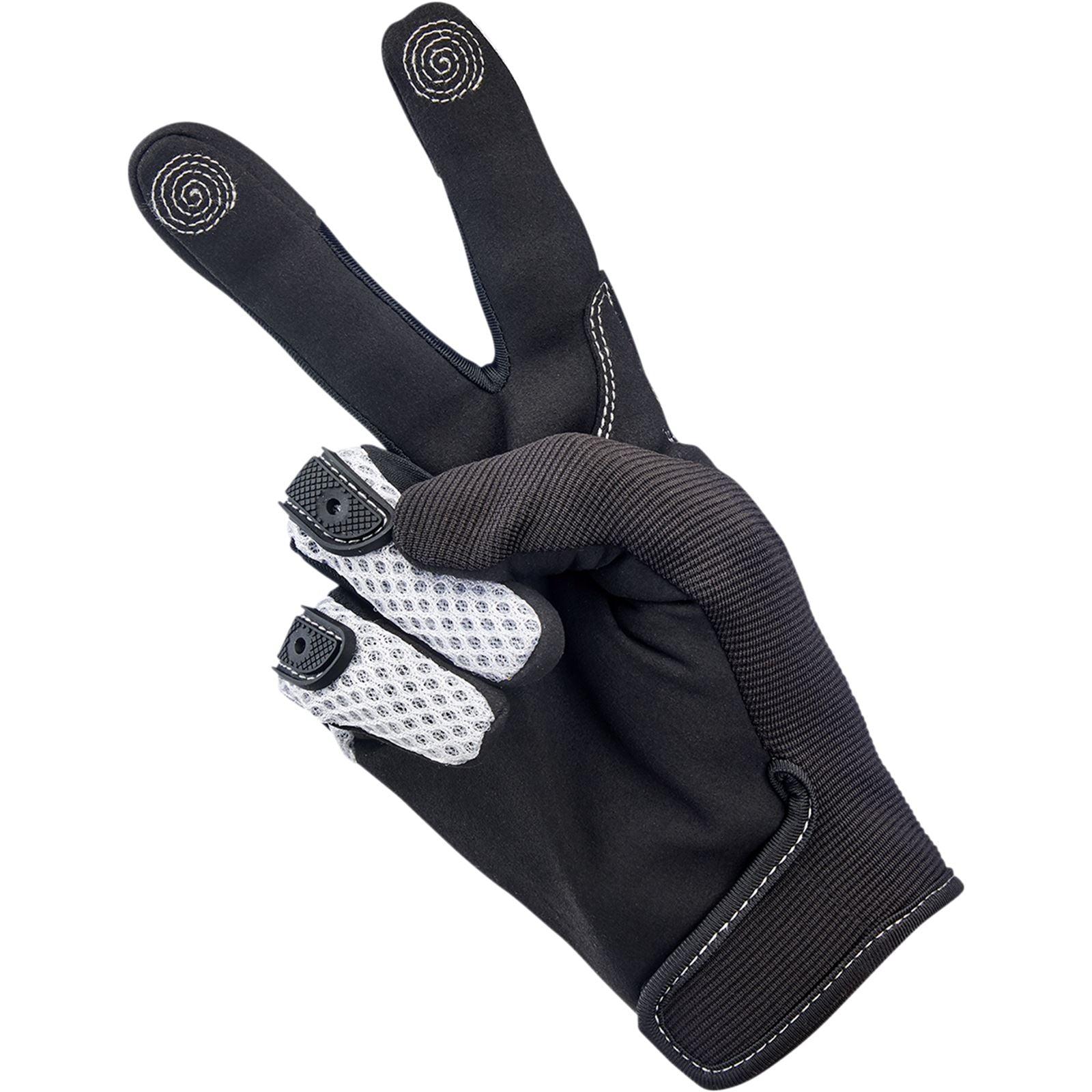 Biltwell Inc. Anza Gloves - White/Black - Large 1507-0401-004_1053507