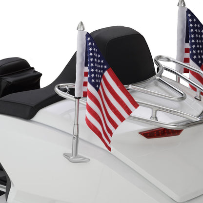 Show Chrome Folding Flag Pole - Chrome with US Flag - GL1800 52-965_726384