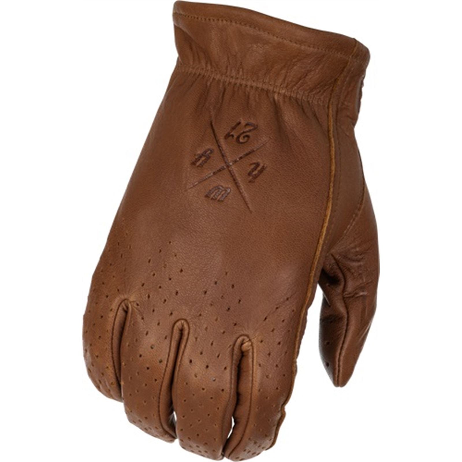 Highway 21 Louie Perforated Gloves - Brown - 4X-Large 489-00514X_681500