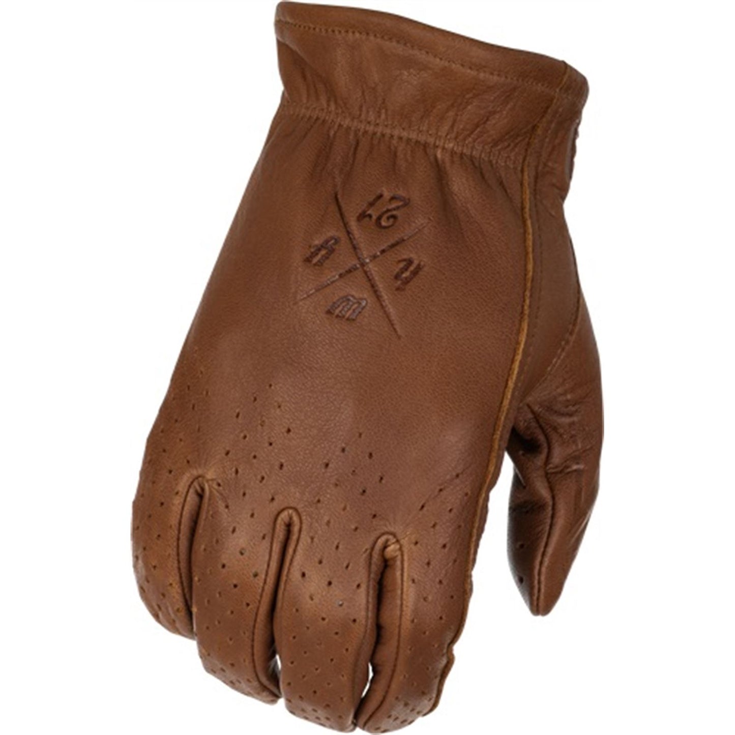 Highway 21 Louie Perforated Gloves - Brown - 5X-Large 489-00515X_681499